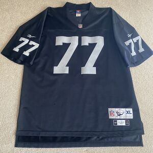 Reebok Premier Lyle Alzado #77 NFL Oakland Raiders Throwback 1984 Jersey XL